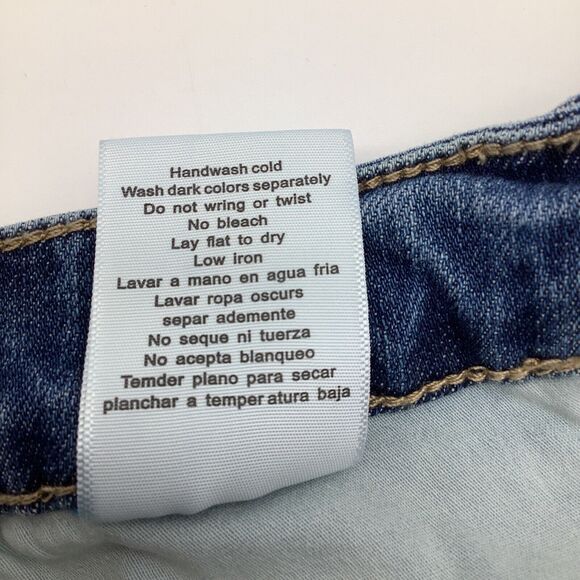 Judy Blue Womens Skinny Fit Raw Hem‎ Denim Jeans Blue Size 13/31 - Picture 8 of 9